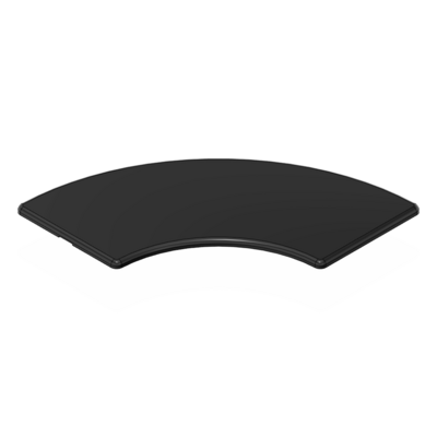 60-190-1 MODULAR SOLUTIONS POLYAMIDE PART END CAP 90MM X 90MM ROUND CORNER BLACK